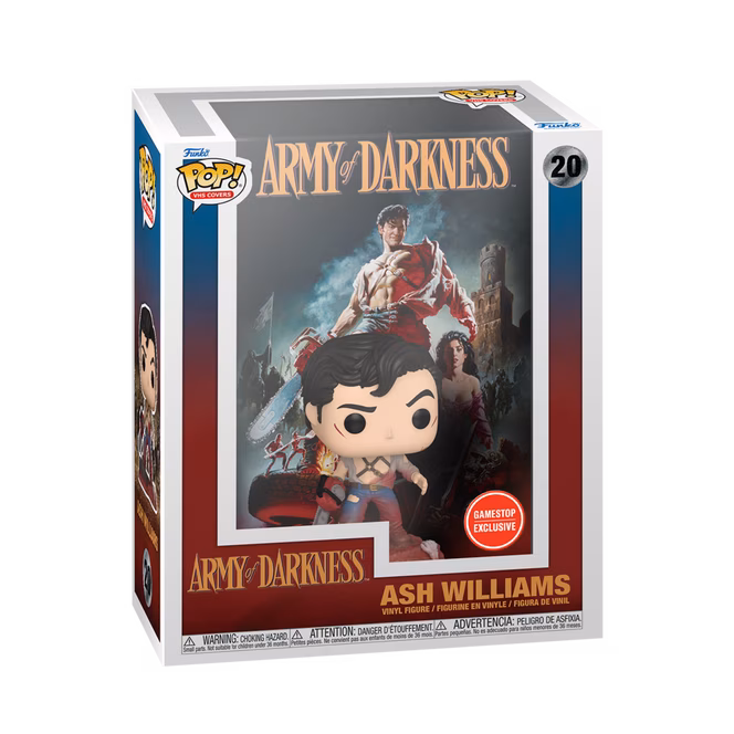 GameStop Funko POP! DVD Cover: Army of Darkness Ash Williams 4.35-in Vinyl Figure GameStop Exclusive