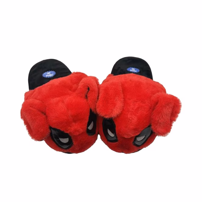 GameStop Marvel Deadpool One Size Fits All Slippers GameStop Exclusive