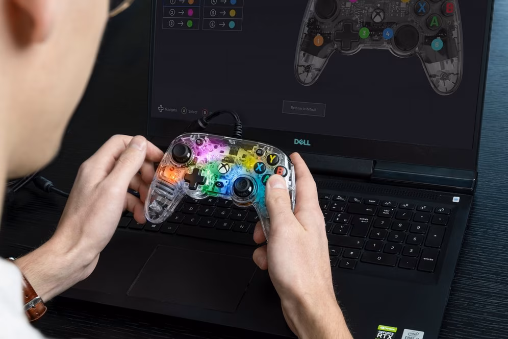 GameStop Nacon Limited Edition Colorlight Wired Controller for Xbox Series X/S, Xbox One and Windows 10/11
