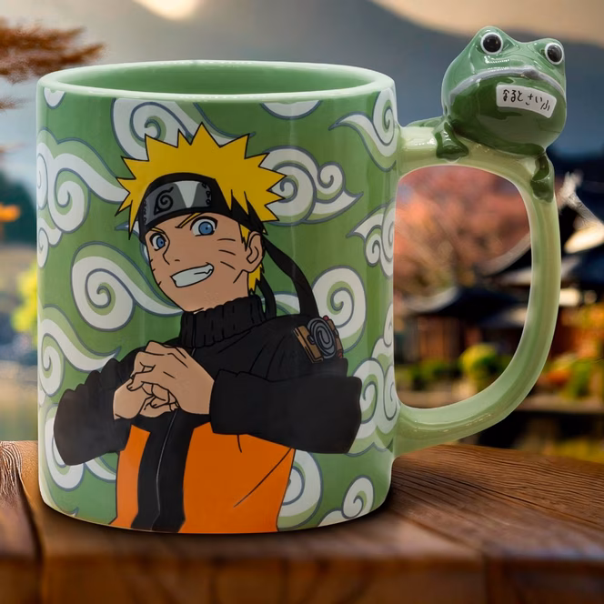 GameStop ABYstyle Naruto Shippuden Naruto and Gama-chan Mug with 3D Handle