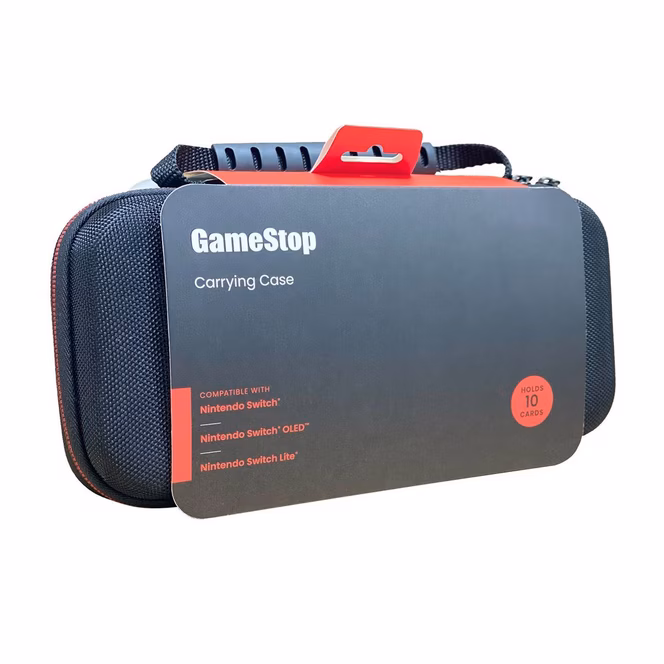 GameStop GameStop Hard Shell Carry Case with 10 Cards Storage Compatible for Nintendo Switch, Switch Lite and Switch OLED