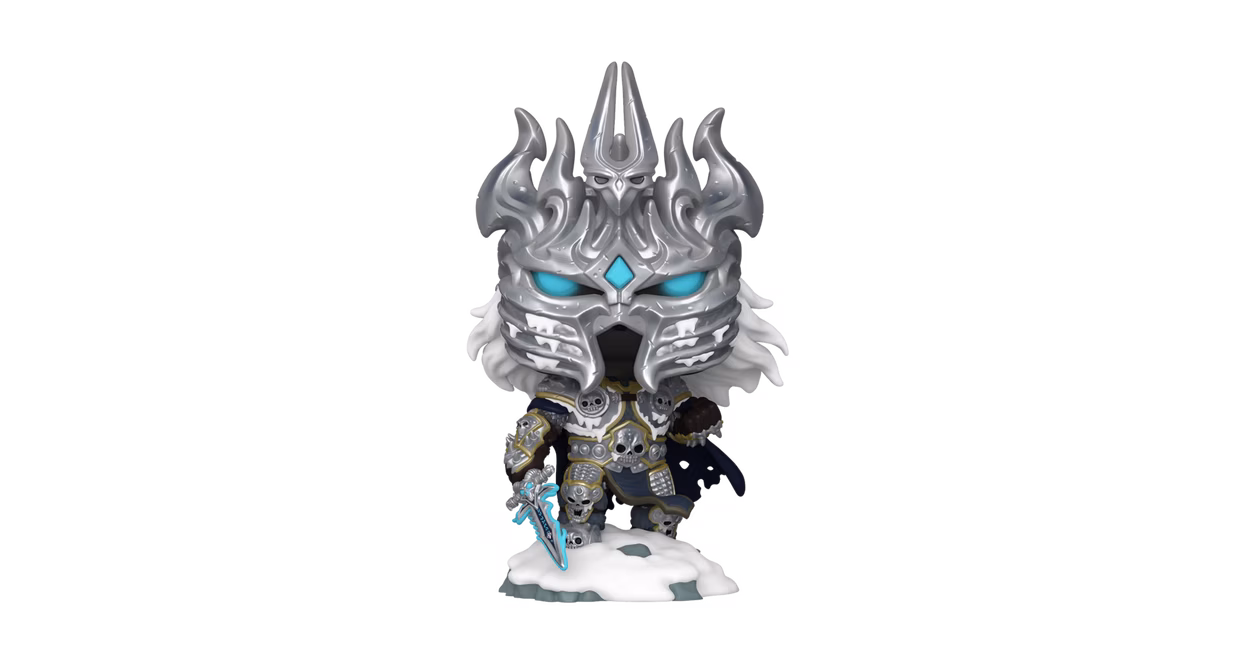 GameStop Funko POP! Game Cover: World of Warcraft Wrath of the Lich King 8.5-in Glow-in-the-Dark Vinyl Figure GameStop Exclusive