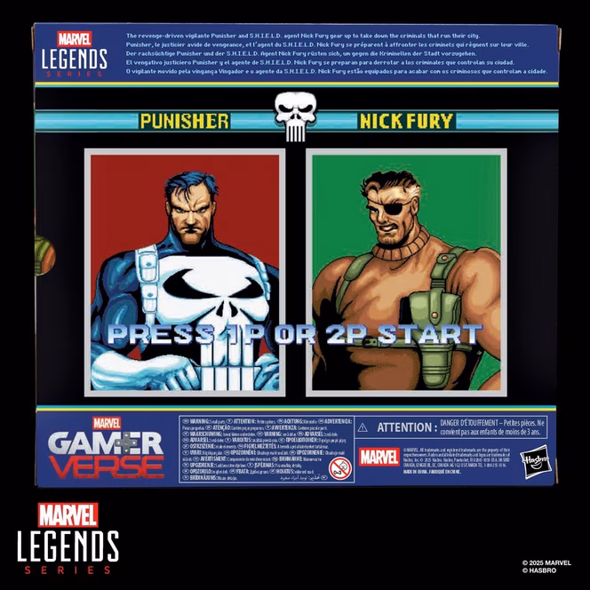 GameStop Hasbro Marvel Legends Series Gamerverse Punisher and Nick Fury 6-In Action Figure Set