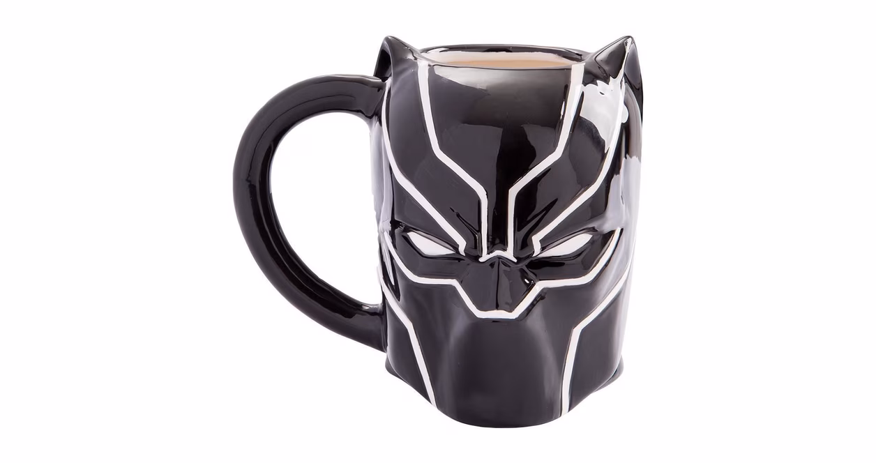 GameStop Marvel Black Panther 20oz Sculpted Ceramic Mug