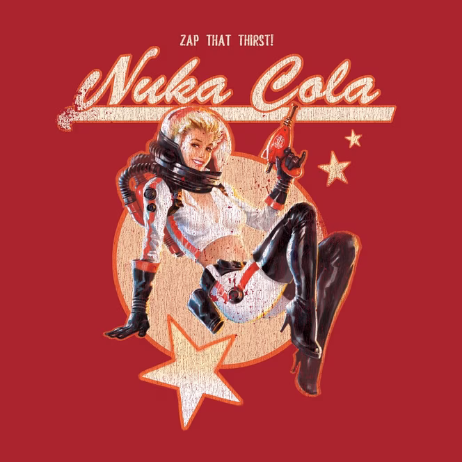 GameStop Fallout Nuka Cola Pinup Girl Graphic T-Shirt GameStop Exclusive