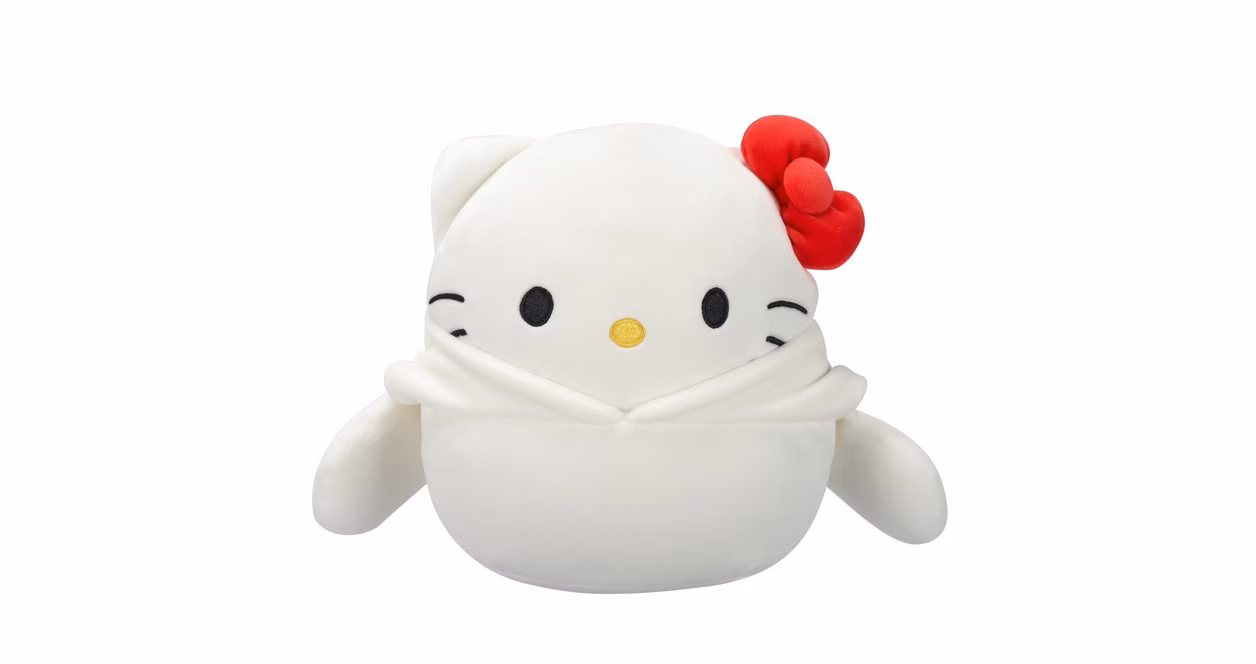 GameStop Squishmallows Hello Kitty and Friends Hello Kitty in Cinnamoroll Hoodie 8-in Little Plush