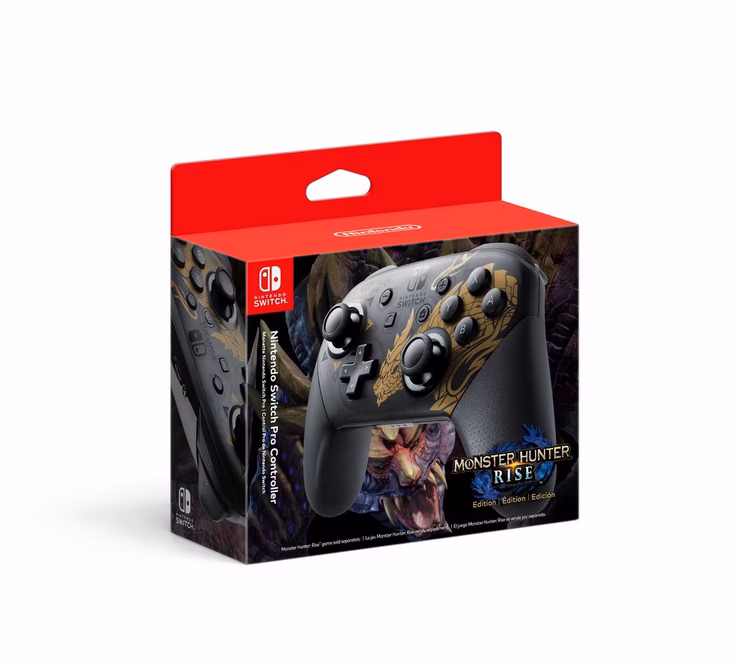 GameStop Nintendo Switch Wireless Pro Controller - Monster Hunter Rise
