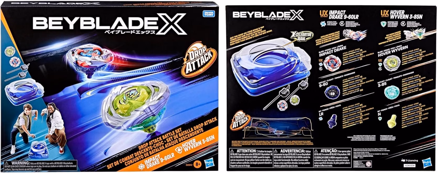 GameStop Hasbro Beyblade X Drop Attack Battle Set with Beystadium Arena