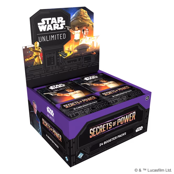 GameStop Star Wars: Unlimited TCG Secrets of Power: Booster Box (24 Boosters)