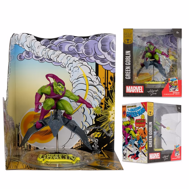 GameStop McFarlane Toys Marvel Collection Spider-Man Green Goblin (The Amazing Spider-Man Issue 312) 1:10th Scale Statue with Autograph