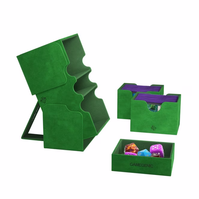 GameStop GameGenic Stronghold 200+ XL Convertible Deck Box - Green