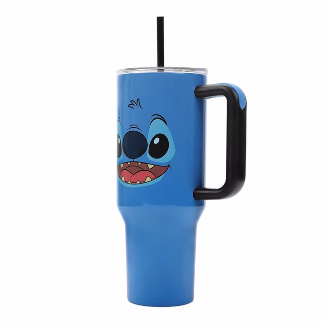 GameStop Lilo and Stitch - Stitch Big Face 40oz Stainless Steel Tumbler with Handle
