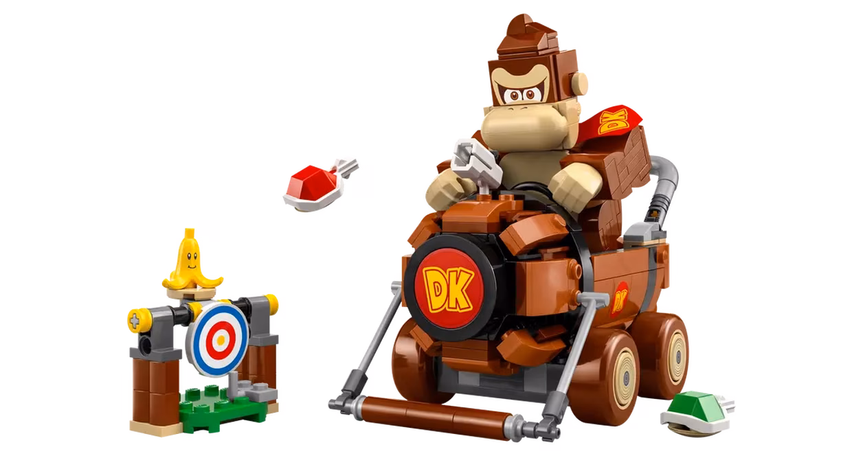 GameStop LEGO Super Mario Mario Kart Donkey Kong and DK Jumbo Building Toy 72033