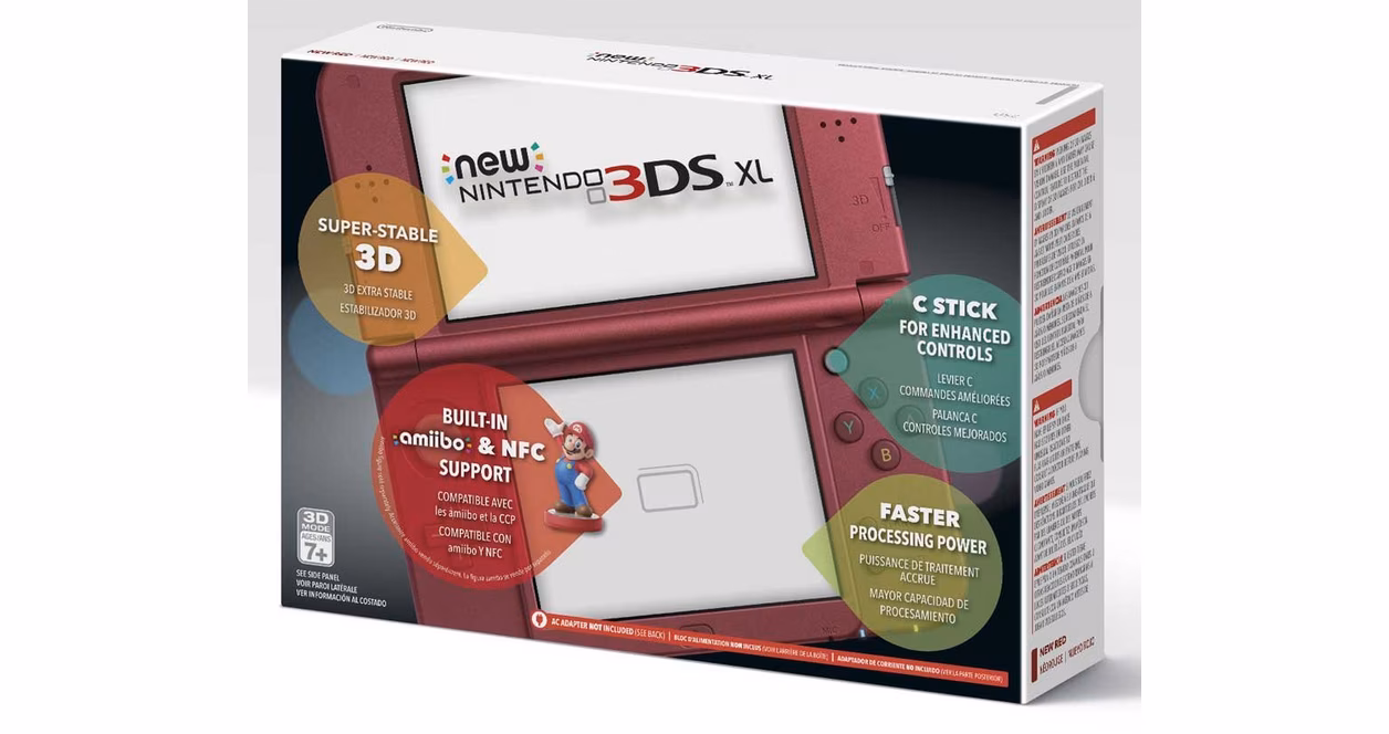 GameStop New Nintendo 3DS XL Handheld Console - Red