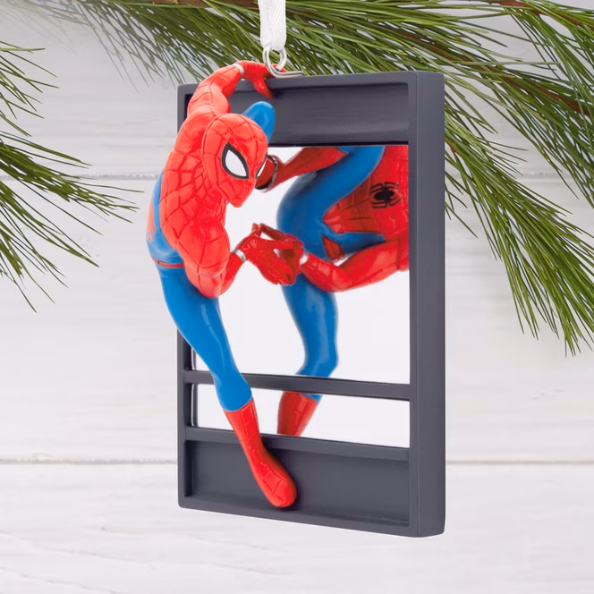 GameStop Hallmark Spider-Man - Spider-Man on Window Christmas Ornament