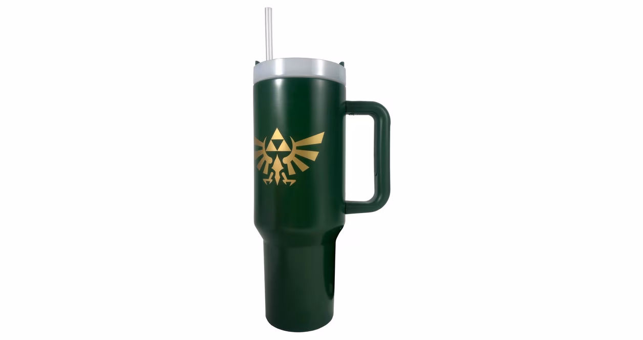 GameStop The Legend of Zelda Hyrule Logo 40oz Travel Mug