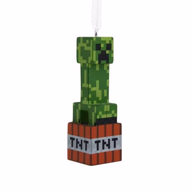 GameStop Hallmark Minecraft TNT Creeper Christmas Ornament