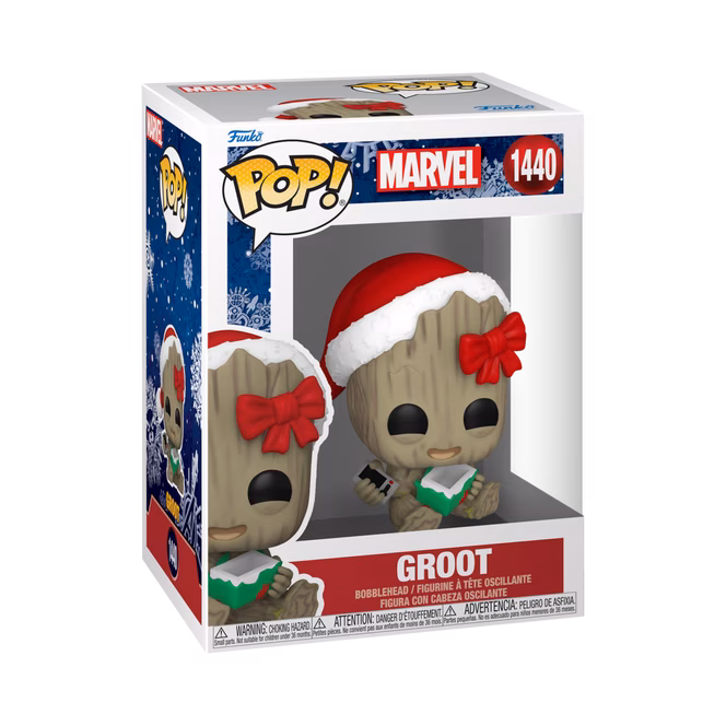 GameStop Funko POP! Marvel: Groot (Holiday) 3-in Vinyl Bobblehead