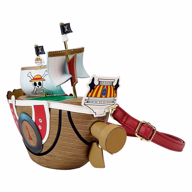GameStop Loungefly One Piece Thousand Sunny Ship Figural Crossbody Bag