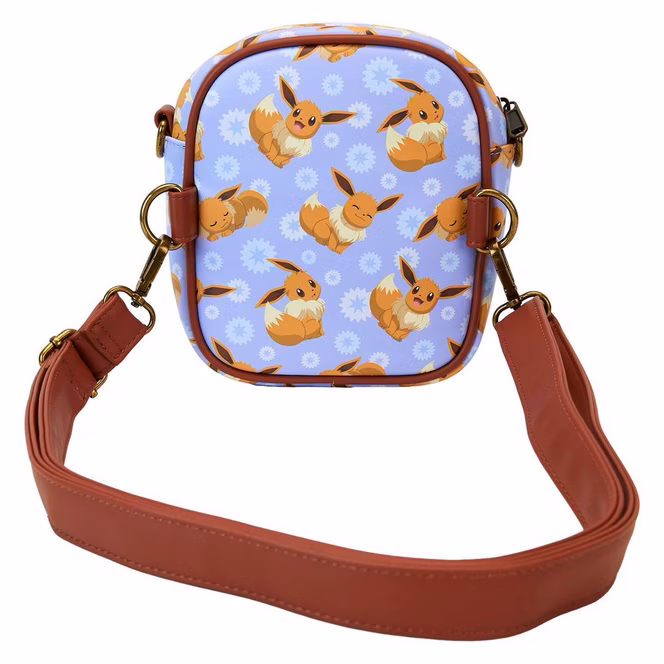 GameStop Loungefly Pokemon Eevee Floral Passport Crossbody Bag GameStop Exclusive