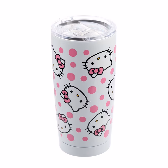 GameStop Sanrio Hello Kitty and Friends Polka Dots 20oz Stainless Steel Tumbler