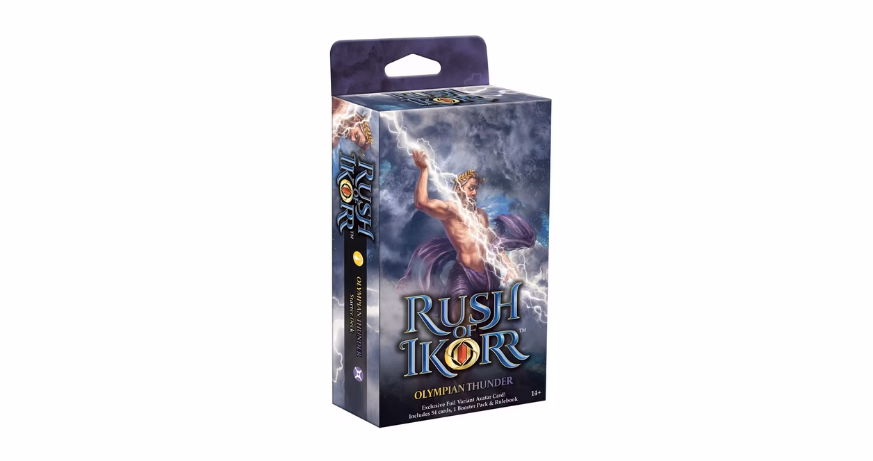 GameStop Rush of Ikorr Trading Card Game Olympian Thunder Starter Deck