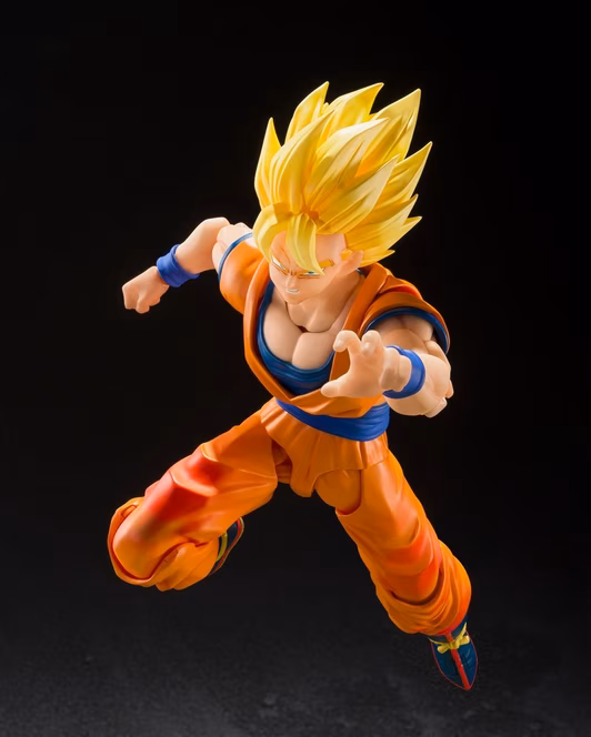 GameStop Bandai Dragon Ball Z Tamashii Nations S.H.Figuarts Super Saiyan Son Goku (The Games Begin) 7.9-in Figure