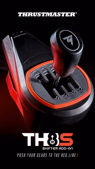 GameStop Thrustmaster TH8S Shifter Add-On 8-Gear Shifter for Racing Wheel for PlayStation, Xbox and PC