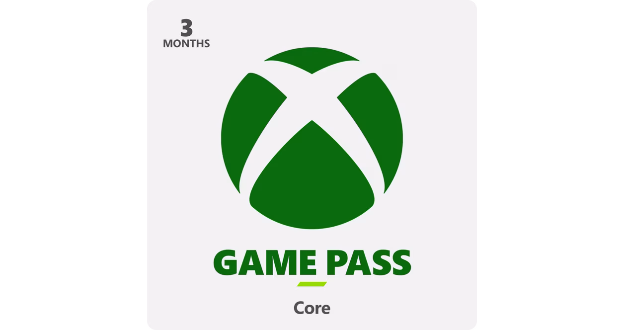 GameStop Xbox Game Pass Core - 3 Month Membership
