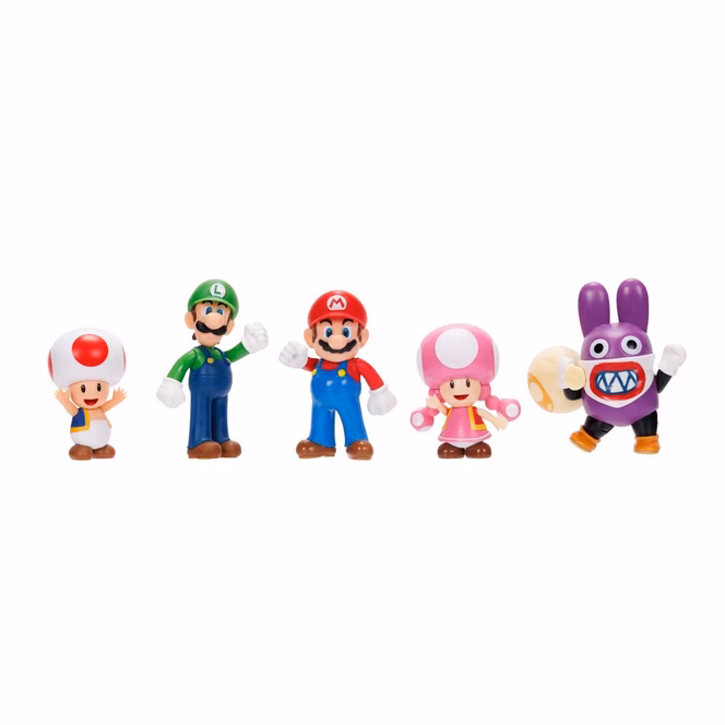 GameStop Jakks Pacific Super Mario Playable Characters 2.5-in Figures 5-Pack GameStop Exclusive