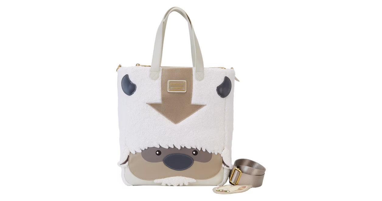 GameStop Loungefly Avatar: The Last Airbender Appa Cosplay Plush Tote Bag with Momo Charm
