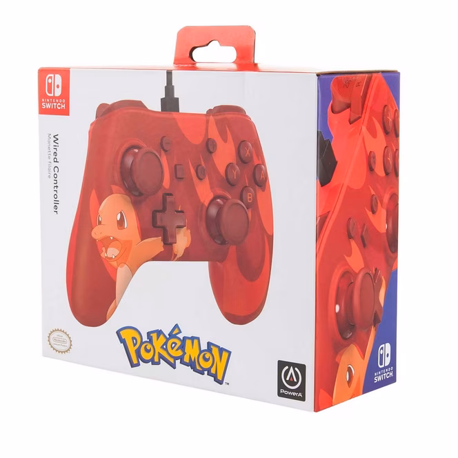 GameStop PowerA Wired Controller for Nintendo Switch - Charmander Blaze