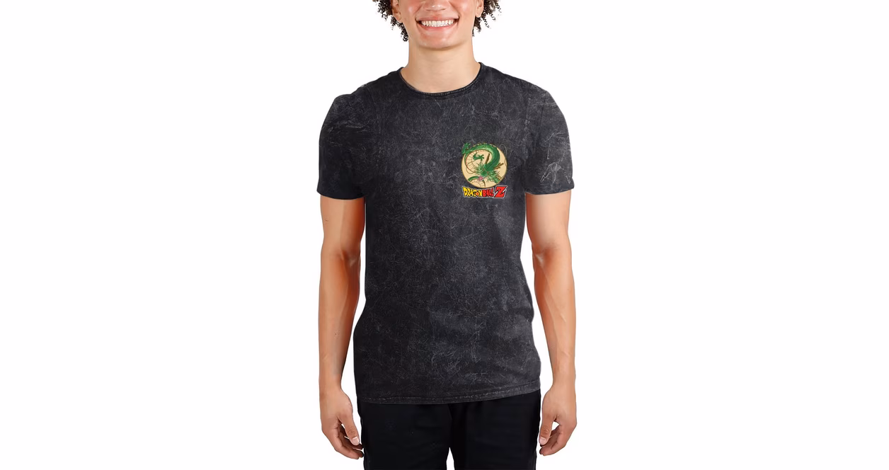 GameStop Dragon Ball Z Two Sided Graphic Mineral Wash Unisex Short Sleeve T-Shirt