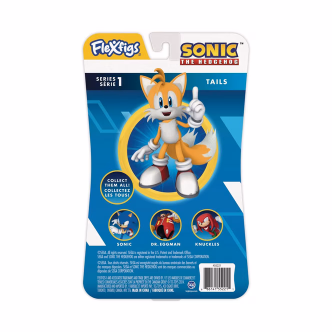 GameStop Diamond Comics Flexfigs Sonic the Hedgehog Tails 4.75-in Action Figure