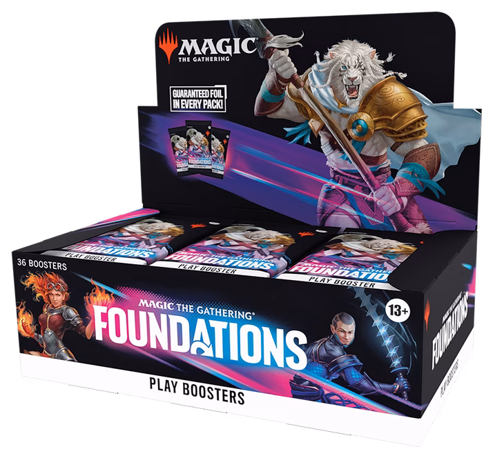 GameStop Magic: The Gathering Foundations Play Booster Box (36 Boosters)