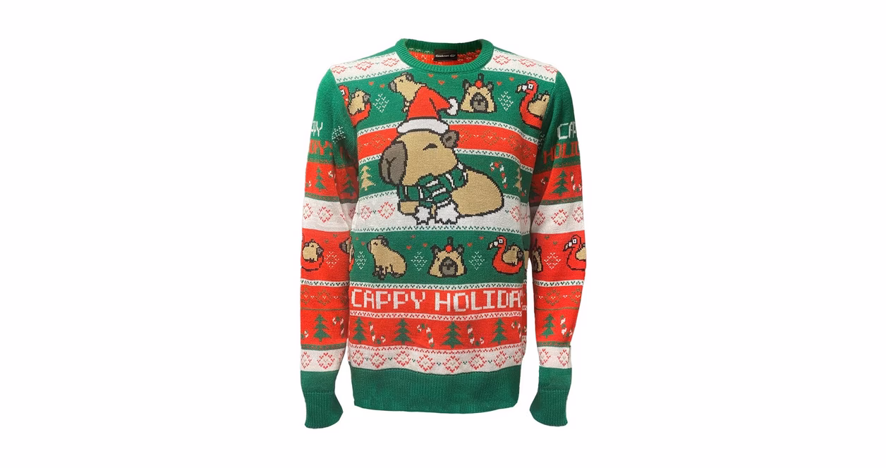 GameStop Geeknet Capybara Holiday Unisex Sweater GameStop Exclusive