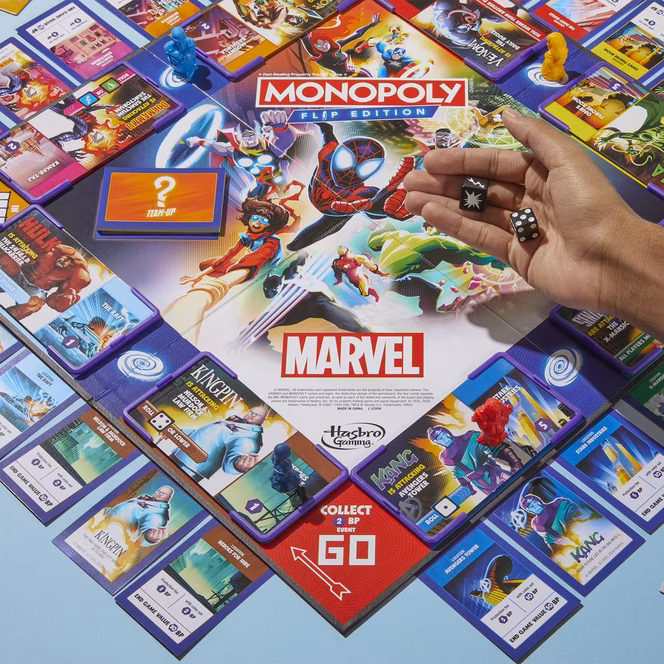 GameStop Monopoly Flip Edition: Marvel Board Game