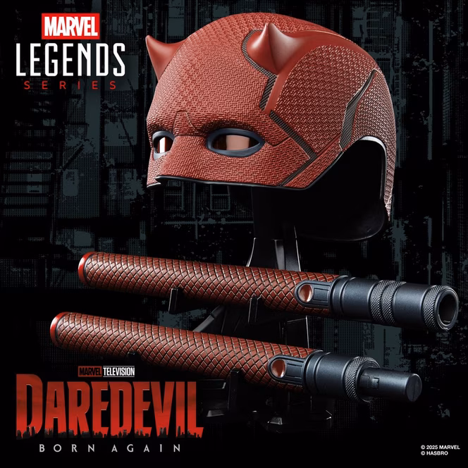 GameStop Marvel Legends Series Daredevil: Born Again Premium Roleplay Mask and Billy Club