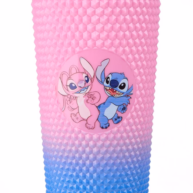 GameStop Disney Lilo and Stitch - Stitch and Angel 24oz Spiked Acrylic Tumbler