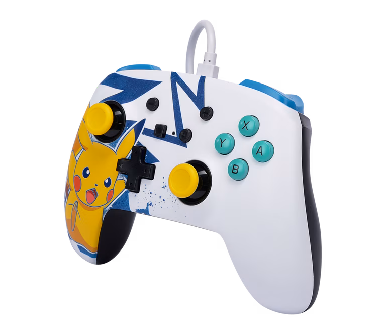 GameStop PowerA Enhanced Wired Controller for Nintendo Switch - Pikachu High Voltage