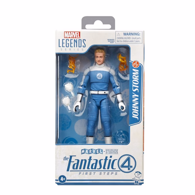 GameStop Hasbro Marvel Fantastic Four: First Steps Johnny Storm (Legends Series) 6-in Action Figure