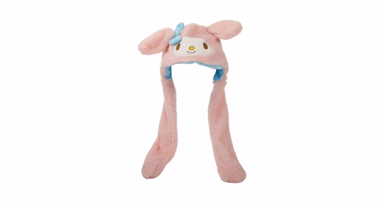 GameStop Sanrio My Melody Fuzzy Beanie with Moveable Ears