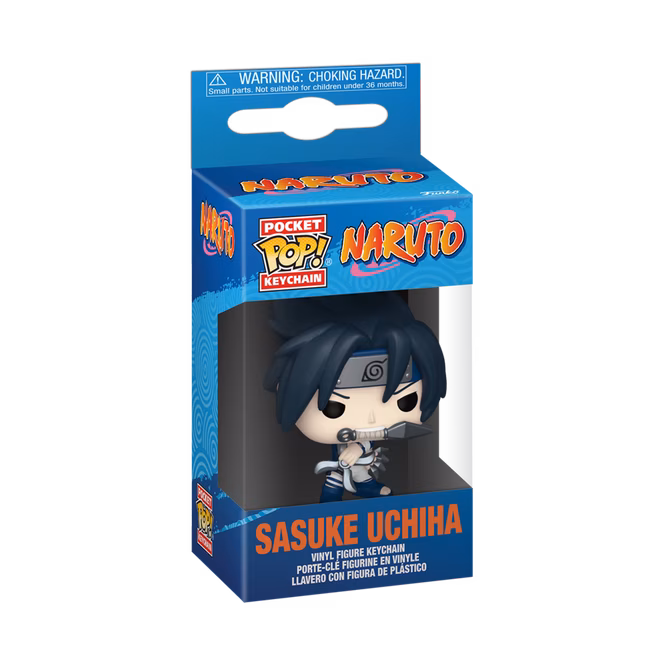 GameStop Funko POP! Keychain Naruto Sasuke Uchiha 4-in Vinyl Figure