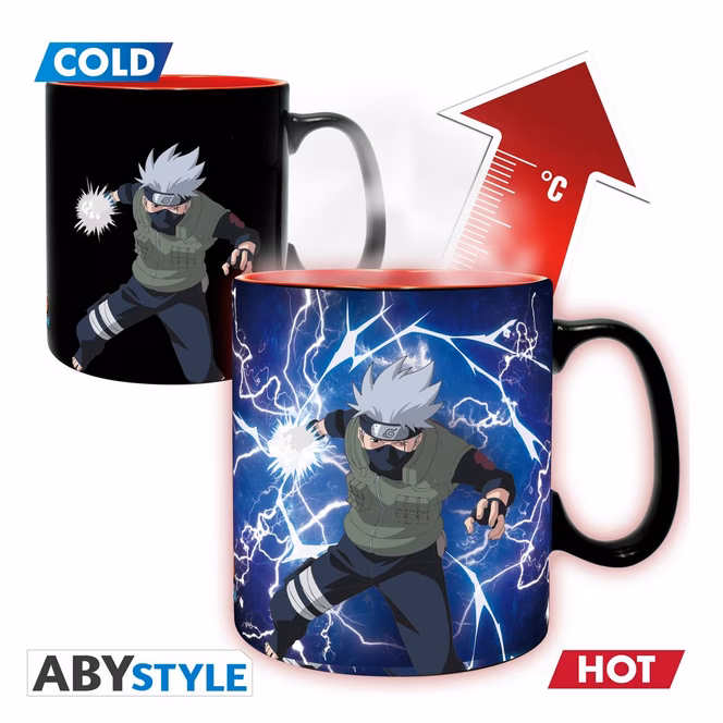 GameStop ABYstyle Naruto Shippuden Sharingan Magic Mug and Coaster Gift Set