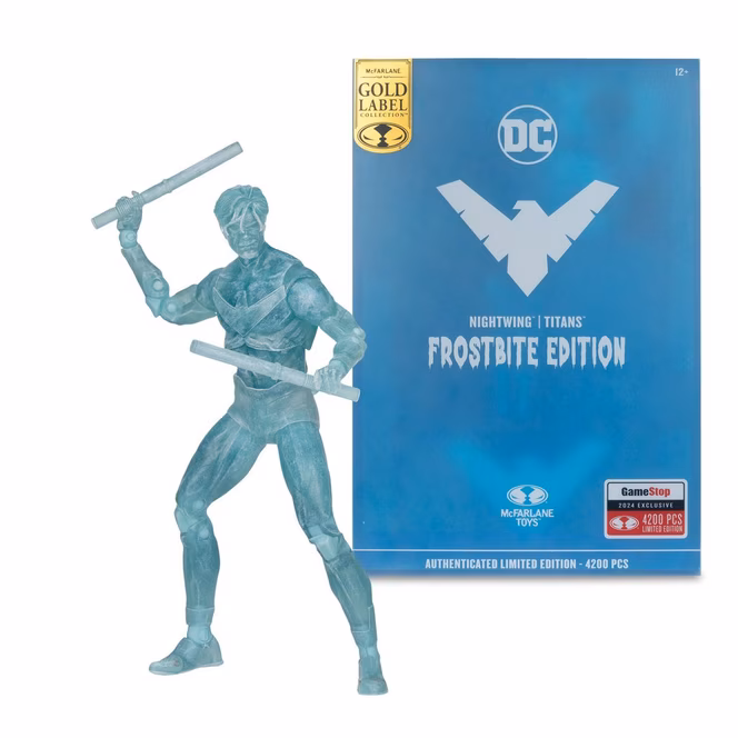 GameStop DC Multiverse Nightwing (Titans) Frostbite Edition Gold Label 7-Inch Action Figure GameStop Exclusive
