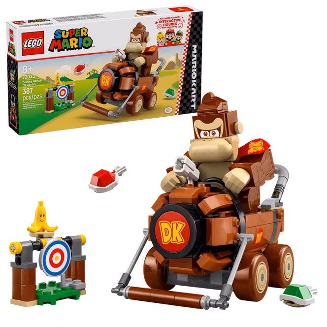 GameStop LEGO Super Mario Mario Kart Donkey Kong and DK Jumbo Building Toy 72033