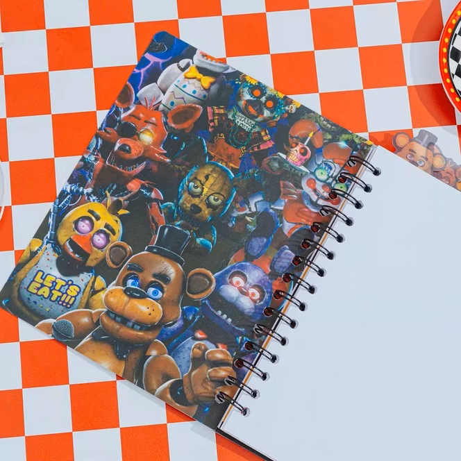 GameStop Five Nights At Freddy's Special Delivery Let's Party Grid Tabbed Spiral Journal