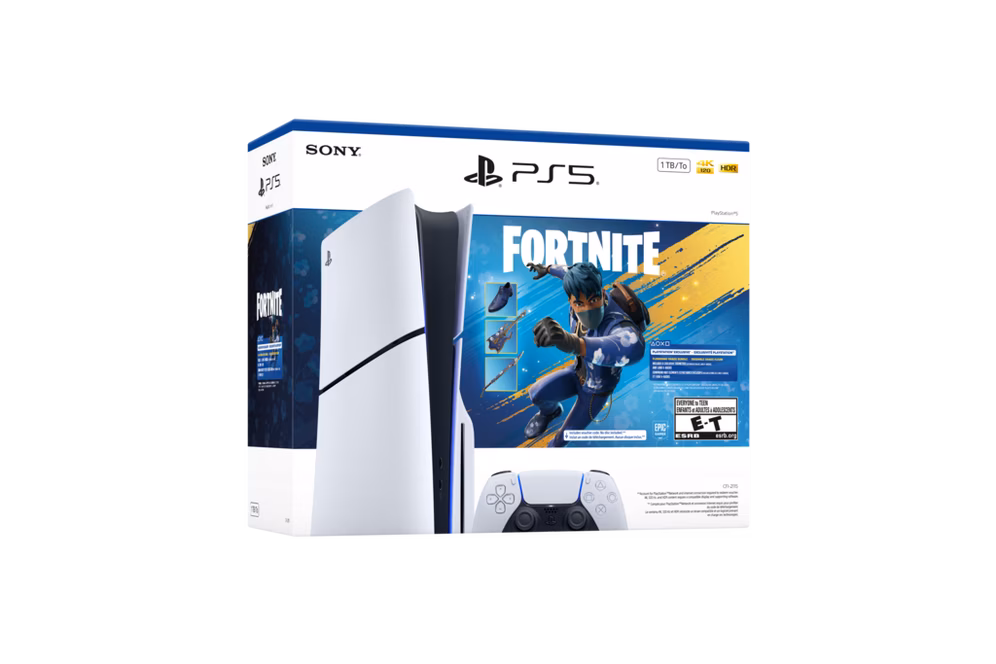 GameStop Sony PlayStation 5 Slim Console Disc Edition 1TB - Fortnite Flowering Chaos Bundle