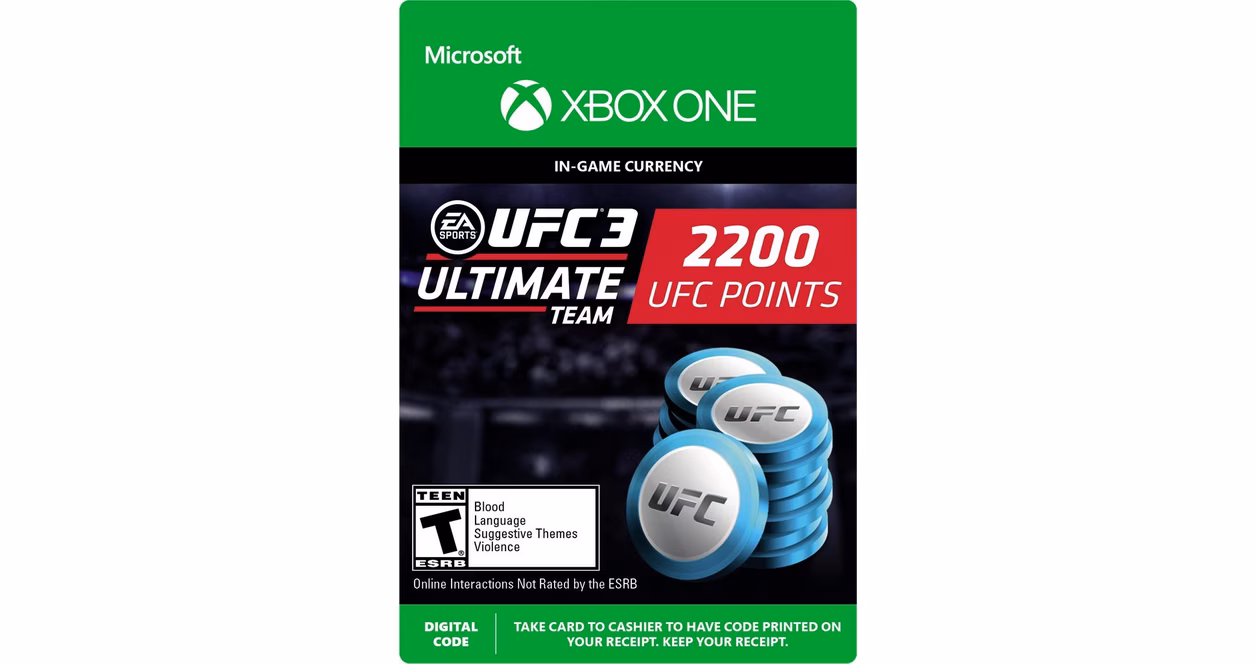 GameStop EA Sports UFC 3 2,200 Ultimate Team Points
