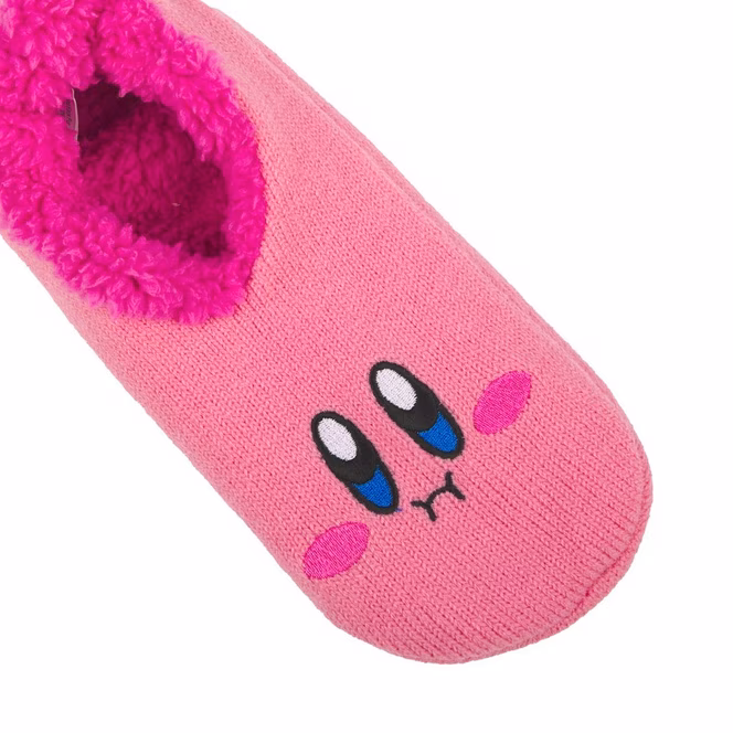 GameStop Kirby - Kirby Big Face Slipper Socks with Candy Grippers